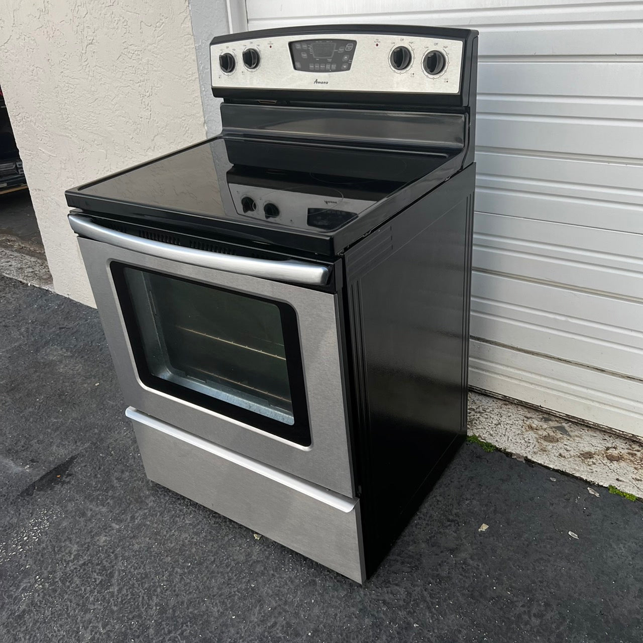 Amana Stainless Steel Electric Stove Amana Stainless Steel Electric Stove